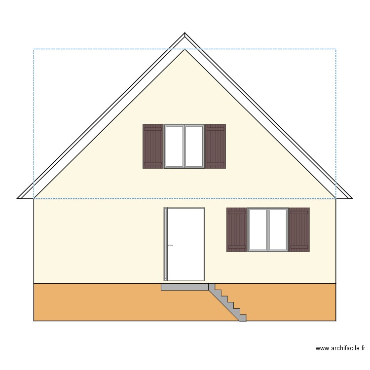 Façade initial est. Plan de 0 pièce et 0 m2