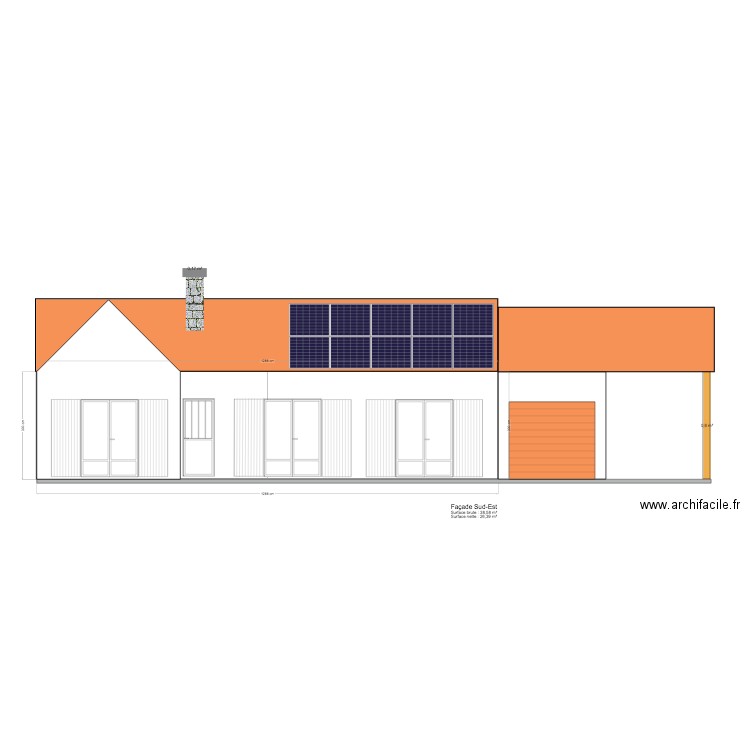 Façade 2. Plan de 0 pièce et 0 m2