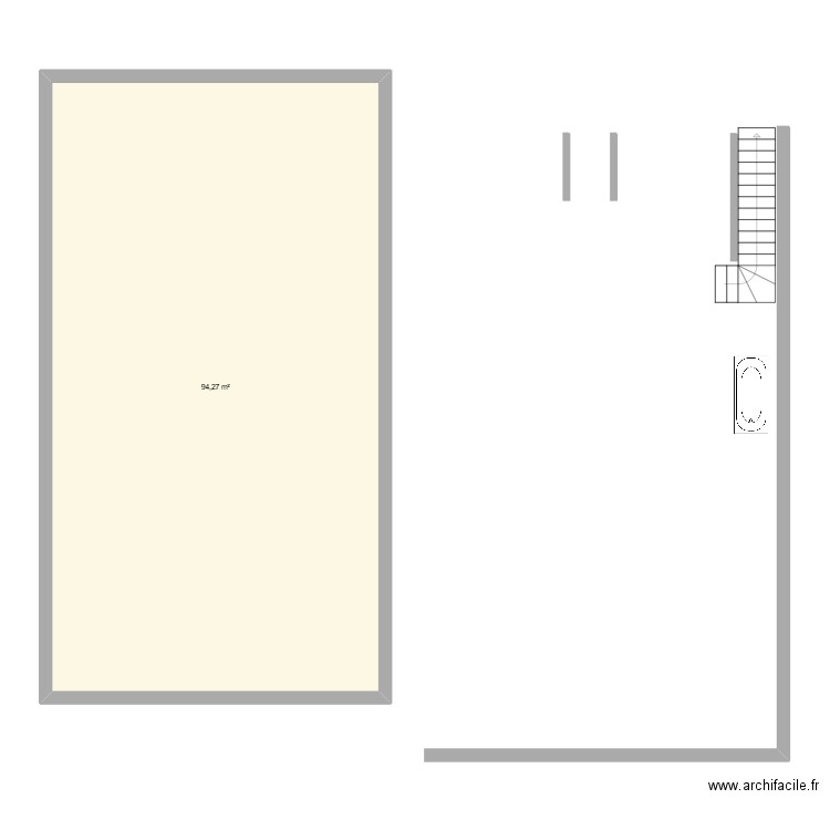 Garnier 7568. Plan de 1 pièce et 94 m2