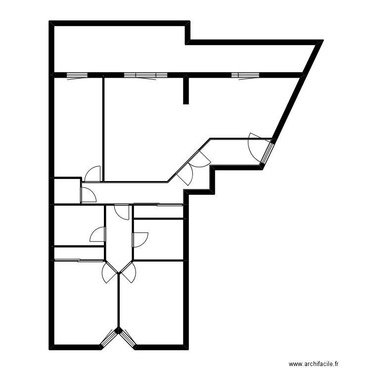 D3 P53. Plan de 12 pièces et 95 m2