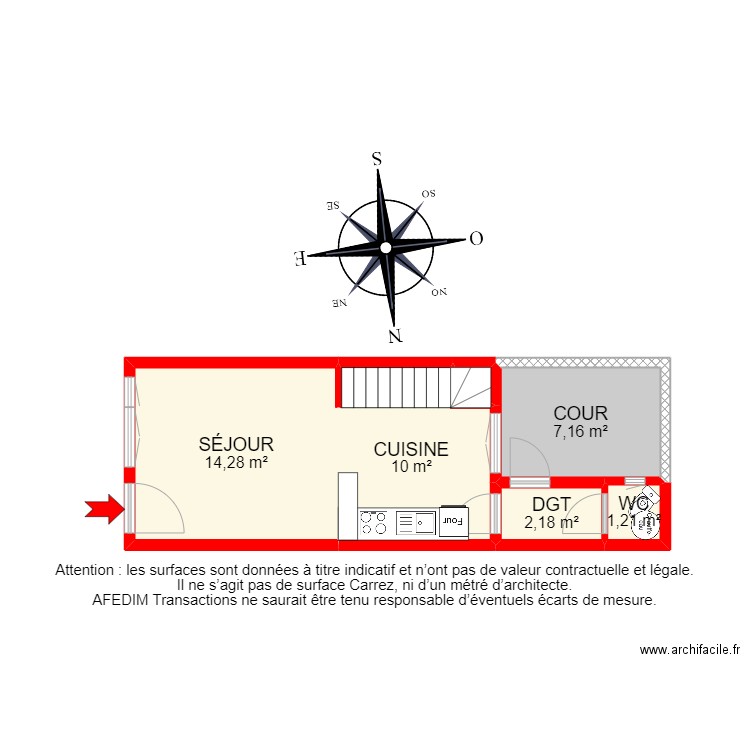 BI 20594 - . Plan de 13 pièces et 83 m2