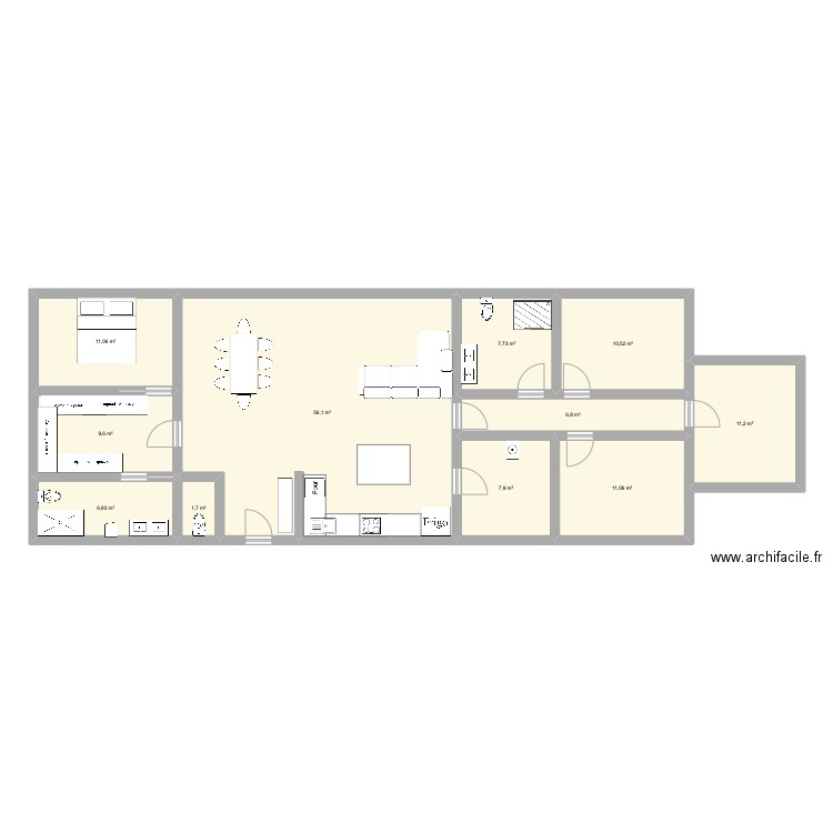 Maison 2.0. Plan de 11 pièces et 141 m2