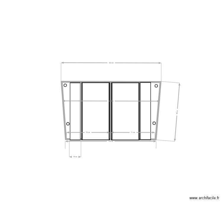 projet rangement t3. Plan de 0 pièce et 0 m2