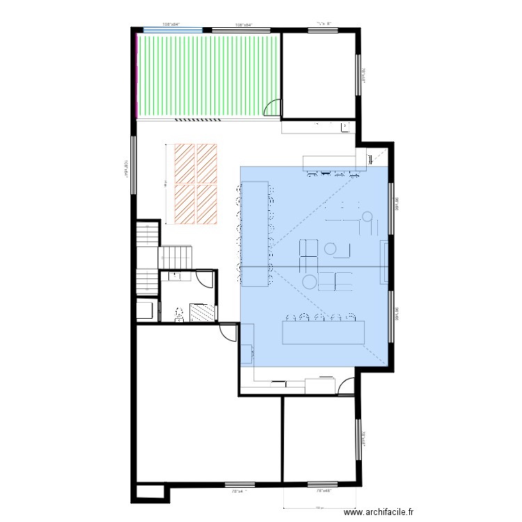 grondin garage acoustique1. Plan de 6 pièces et 226 m2