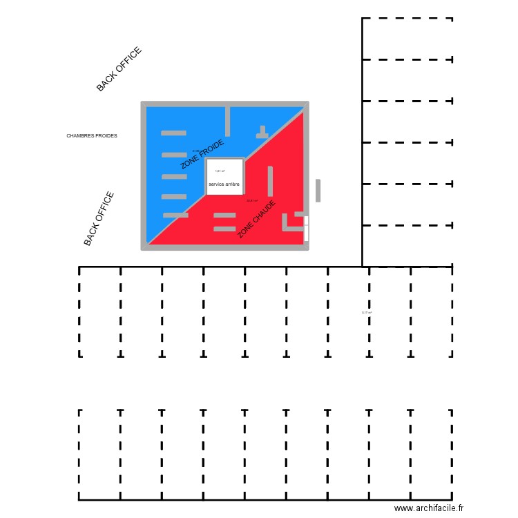 biocoop plan. Plan de 4 pièces et 67 m2