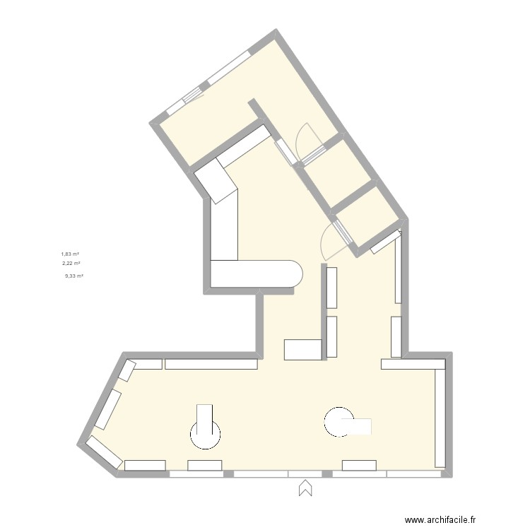 ODPP. Plan de 4 pièces et 72 m2