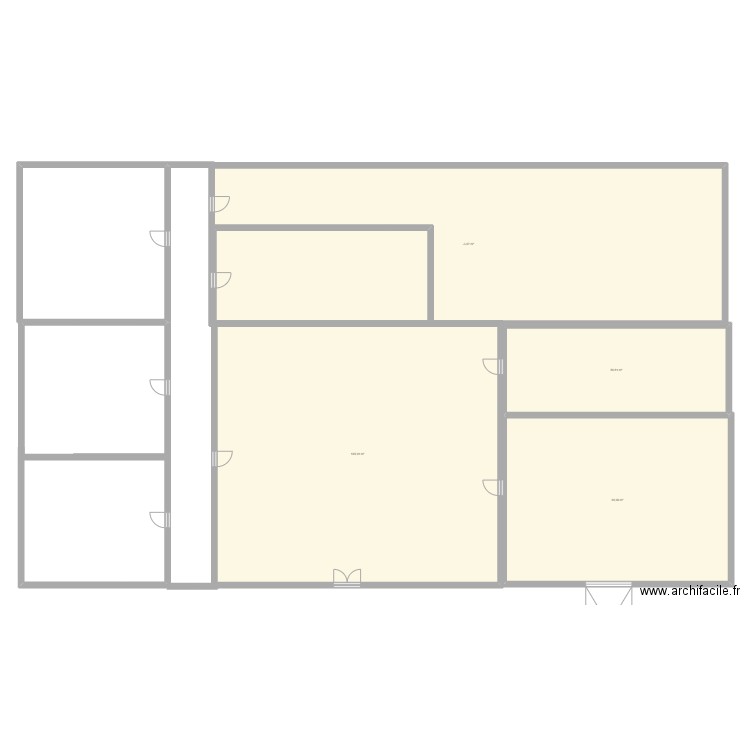 atelier. Plan de 4 pièces et 557 m2