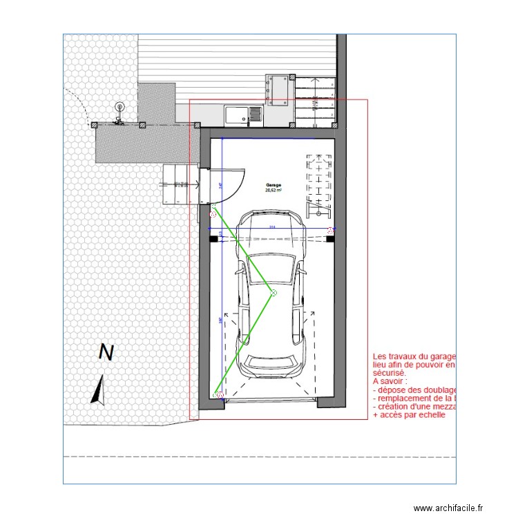 LORILLOU GARAGE. Plan de 0 pièce et 0 m2