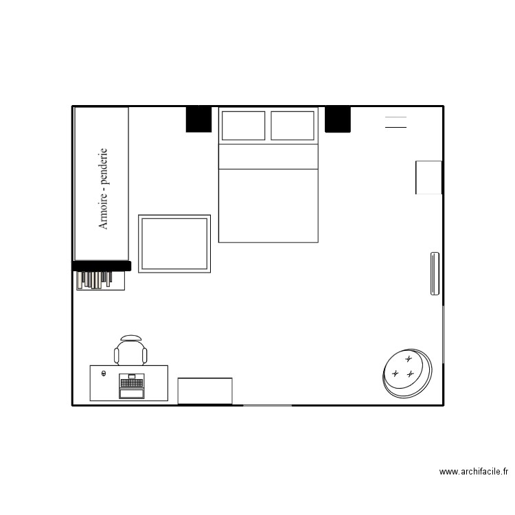 lili. Plan de 3 pièces et 21 m2