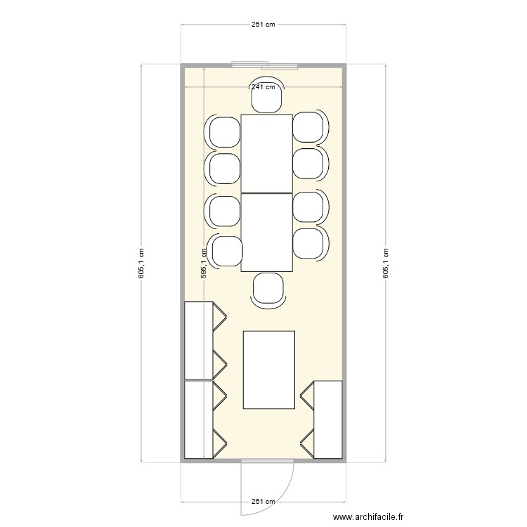 SOLREM CHANTIER ANDREZIEUX BOUTHEON. Plan de 1 pièce et 14 m2