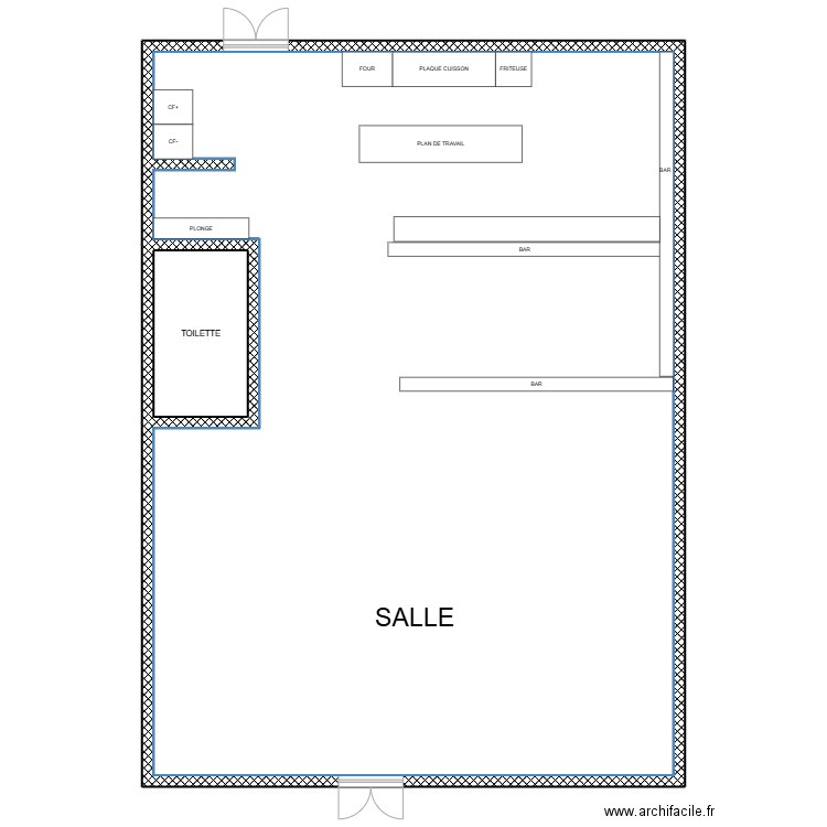 ALO PORTUAL. Plan de 2 pièces et 175 m2