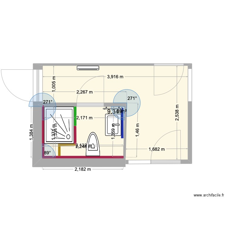 Pernand-Vergelesses 4. Plan de 1 pièce et 9 m2