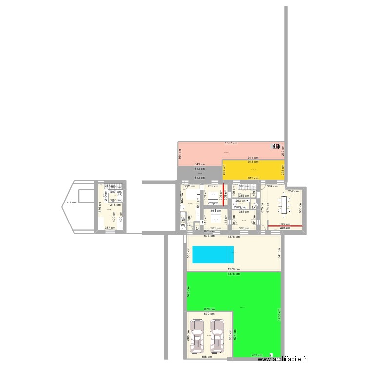 OLERON  TRAVAUX AVEC RESEAU . Plan de 20 pièces et 463 m2