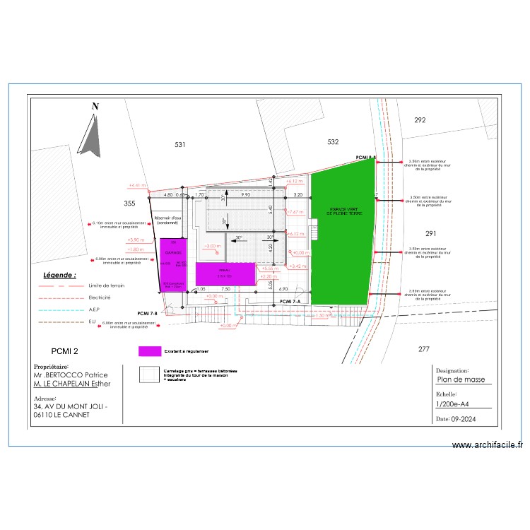 PCMI2-ETAT-ACTUEL-ET-REGUL. Plan de 0 pièce et 0 m2