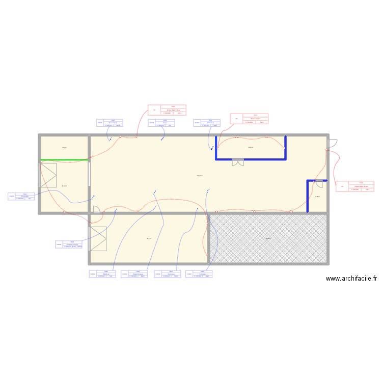 Atelier_Alex_Elec_PC_Force. Plan de 7 pièces et 511 m2