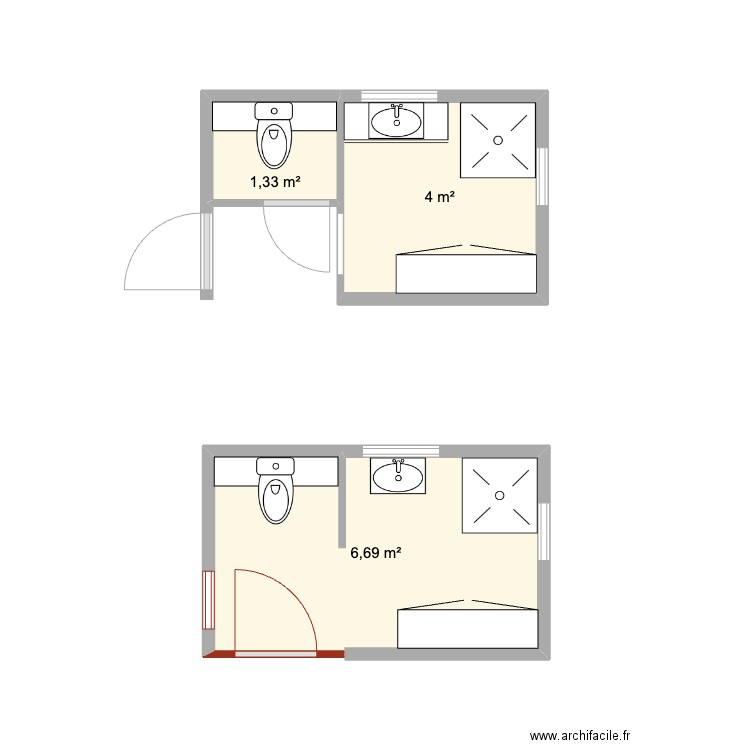 mathia. Plan de 3 pièces et 12 m2