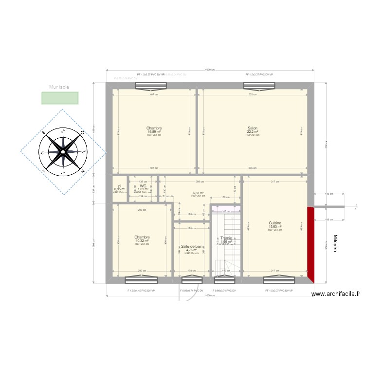 ML24012804 GALLON. Plan de 12 pièces et 170 m2