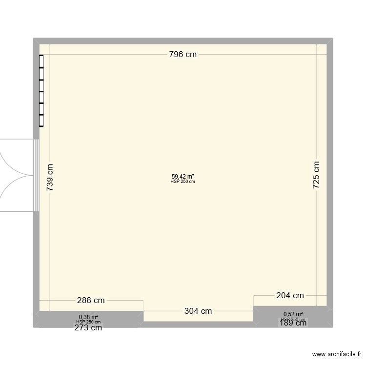 maison beaumes de venise. Plan de 3 pièces et 60 m2