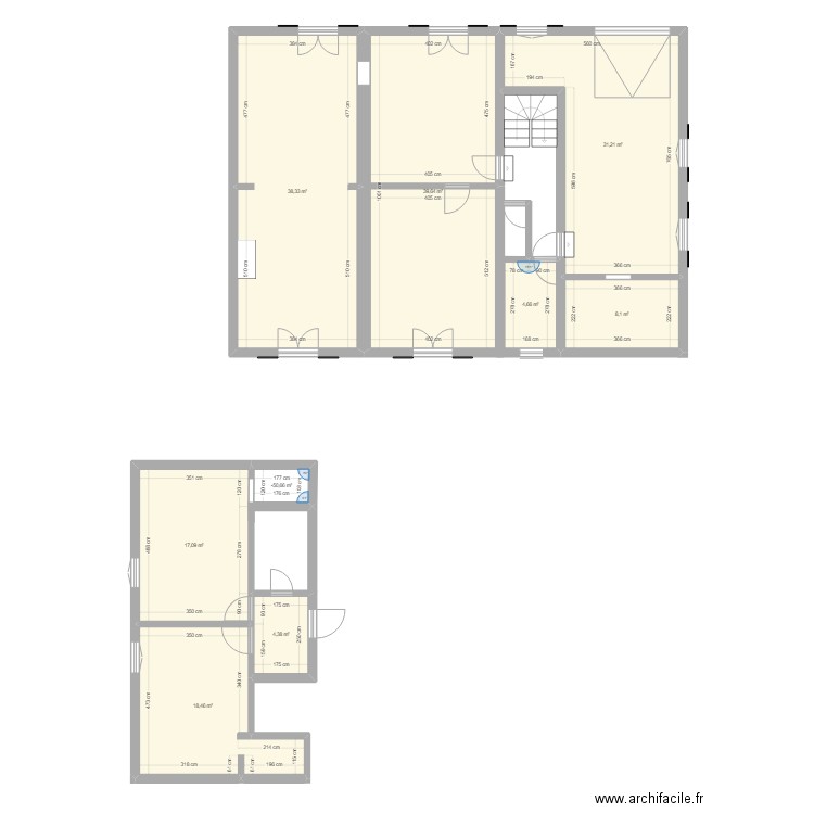 90 route de Milhars. Plan de 9 pièces et 164 m2