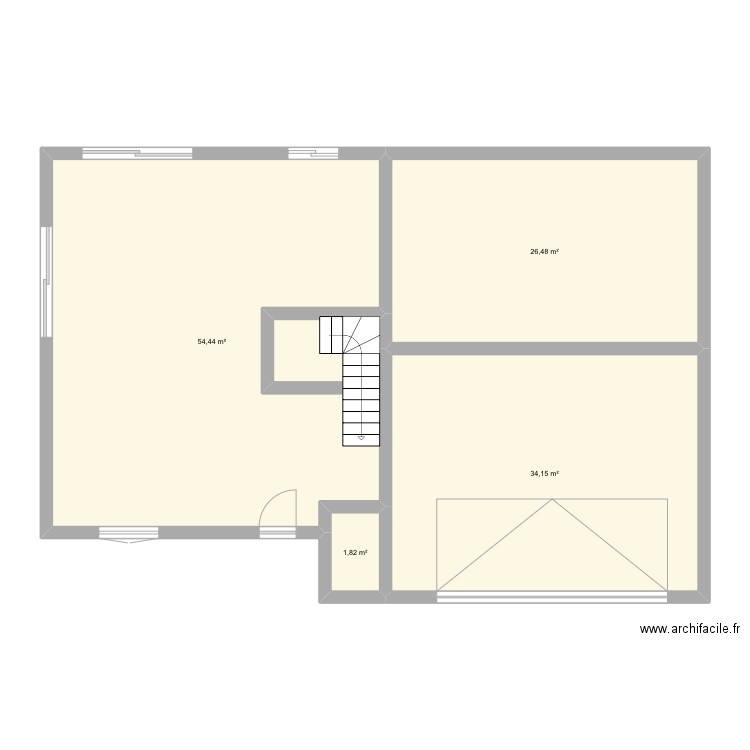 Maison 1. Plan de 4 pièces et 117 m2