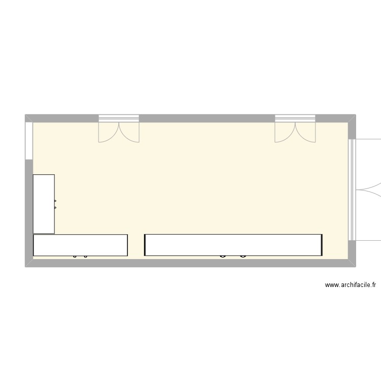 SALLE ETIQUETAGE . Plan de 1 pièce et 52 m2