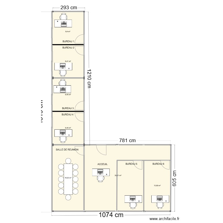 PLAN COMINES. Plan de 7 pièces et 97 m2