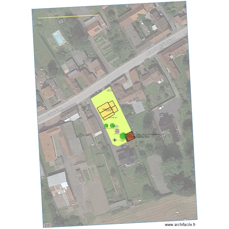 Plan de masse abri de jardin . Plan de 0 pièce et 0 m2