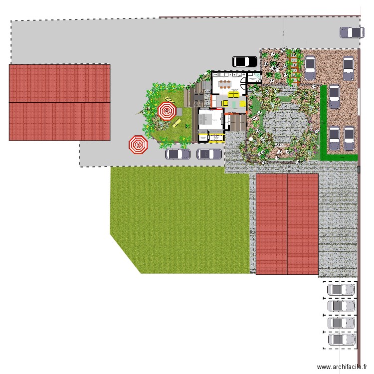 PROJET CORSE 05. Plan de 7 pièces et 49 m2