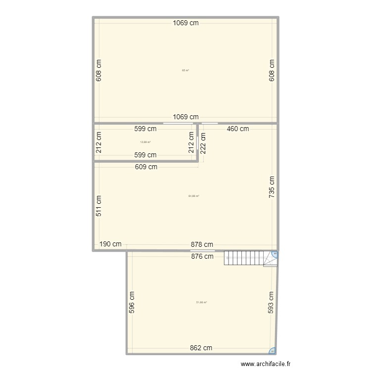 RDC Local Magny 2.0. Plan de 4 pièces et 194 m2