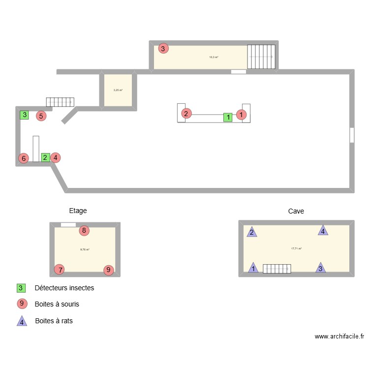 RESTAURANT PARTAGE NAMUR. Plan de 4 pièces et 41 m2