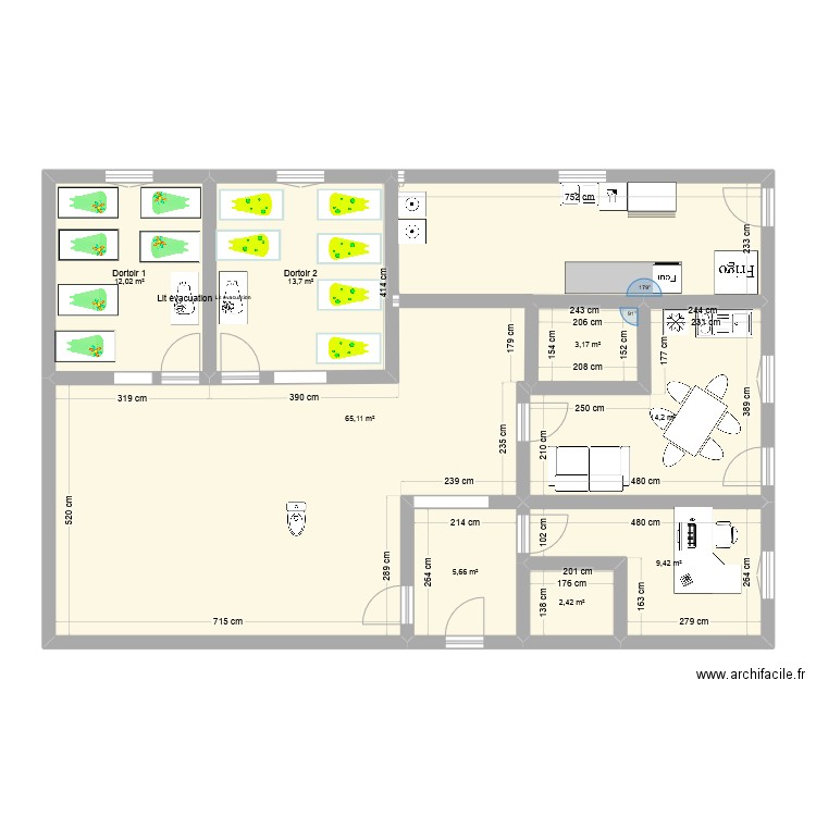 MC Plan. Plan de 8 pièces et 126 m2