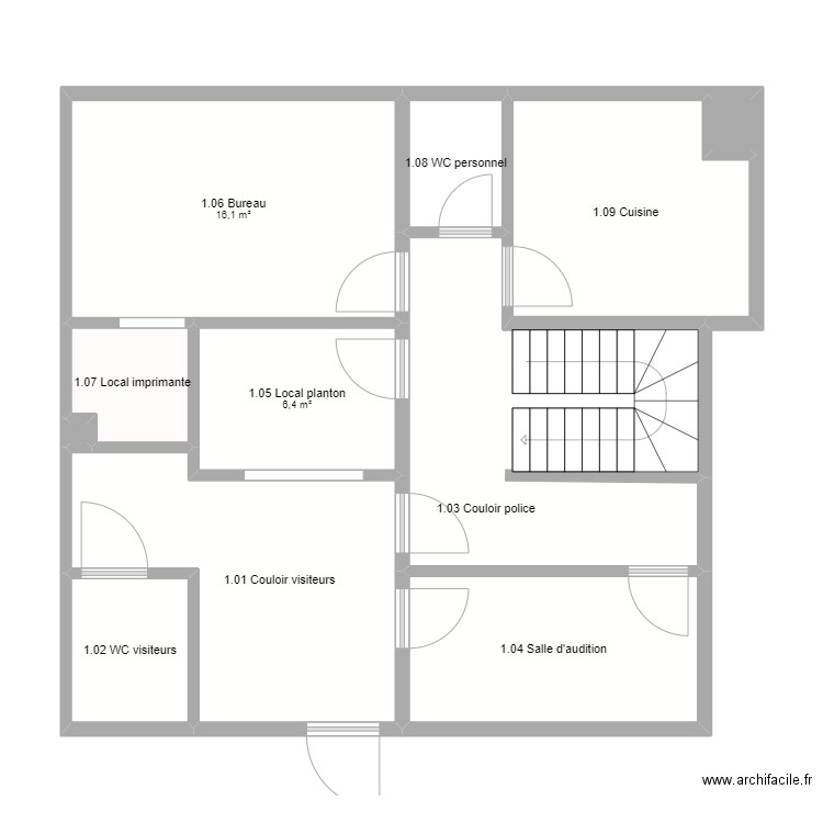 Tenneville Premier. Plan de 11 pièces et 84 m2