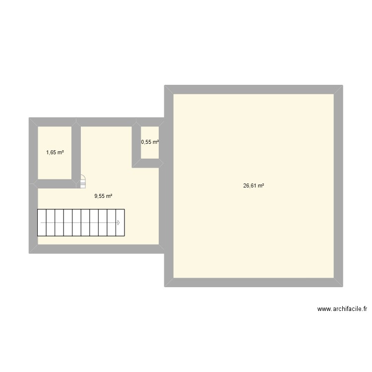 plan de ez. Plan de 4 pièces et 38 m2