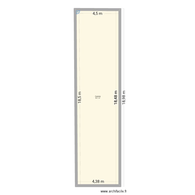 Appart By. Plan de 1 pièce et 82 m2