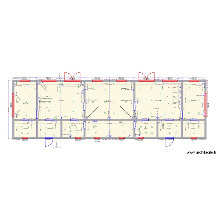 Василий Дуплекс эл. Plan de 12 pièces et 106 m2