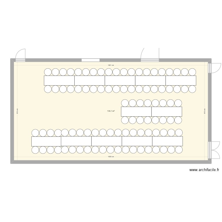 SALLE AMICALE SAINT SYLVESTRE bis. Plan de 1 pièce et 130 m2