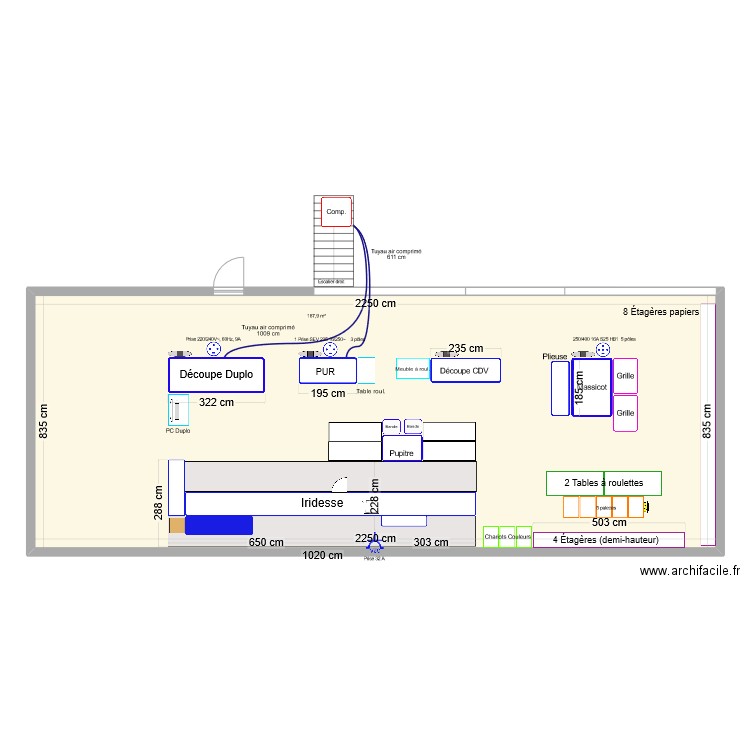 Local iridesse_V4. Plan de 1 pièce et 188 m2