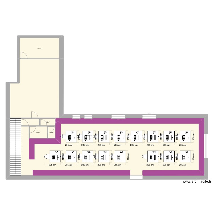 jed yard 2025. Plan de 5 pièces et 206 m2