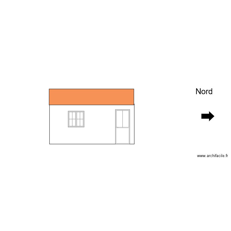 1 Facades abri de jardin . Plan de 0 pièce et 0 m2