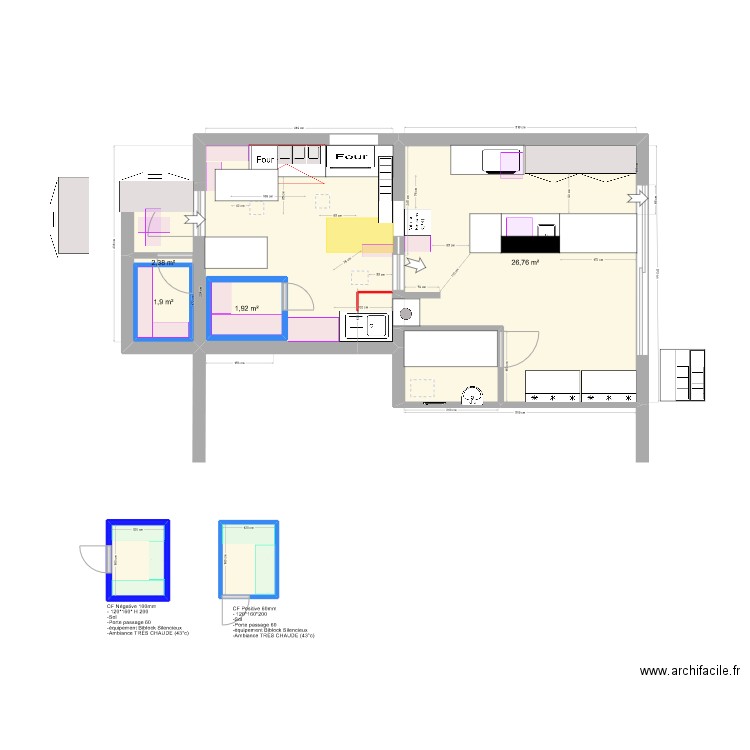 Julien. Plan de 8 pièces et 60 m2