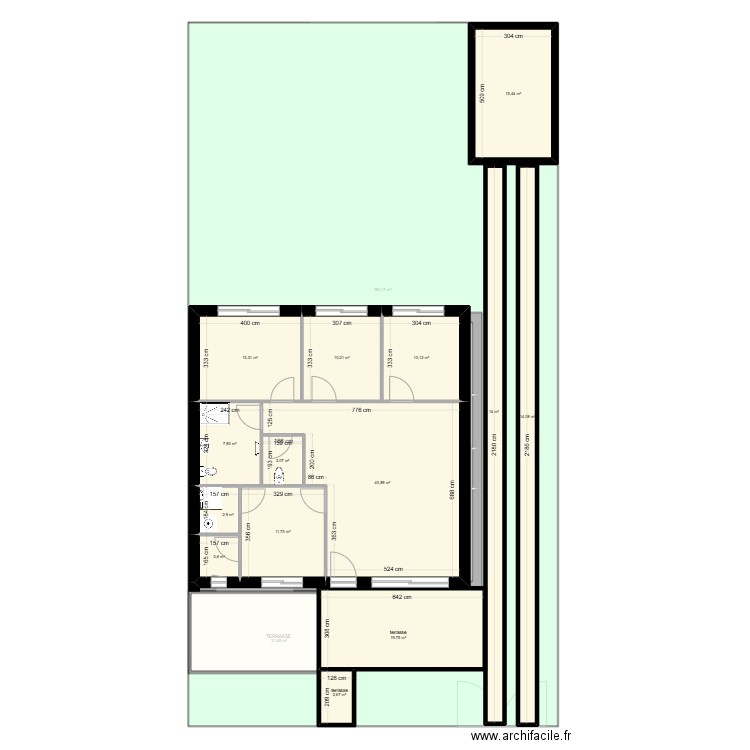 GUERIN NOUVEAU  MARONNIERS . Plan de 29 pièces et 740 m2