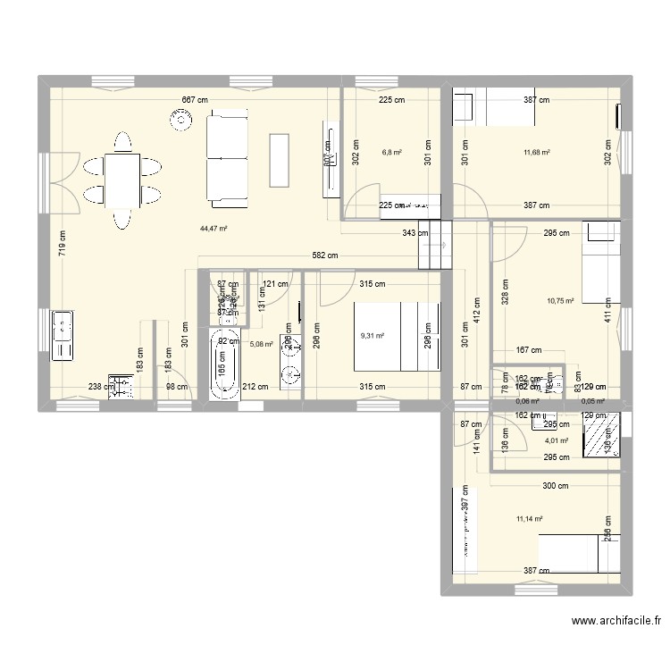 idée de plan d'autre mec. Plan de 12 pièces et 106 m2