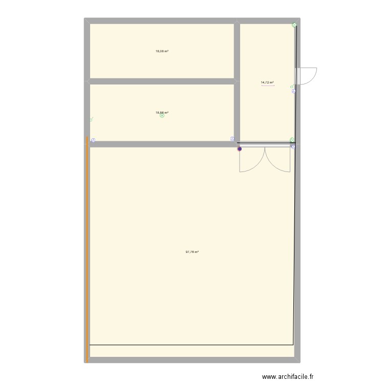 buanderie . Plan de 4 pièces et 149 m2