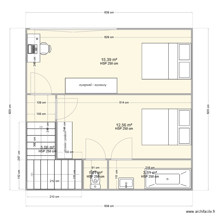 flavie/nico lot 6. Plan de 8 pièces et 93 m2