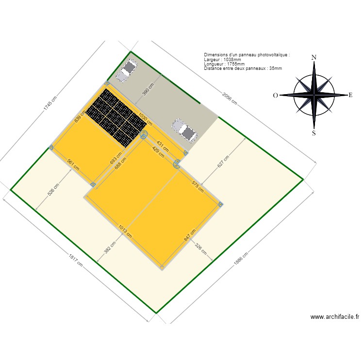  CREMADES GABRIEL. Plan de 2 pièces et 139 m2