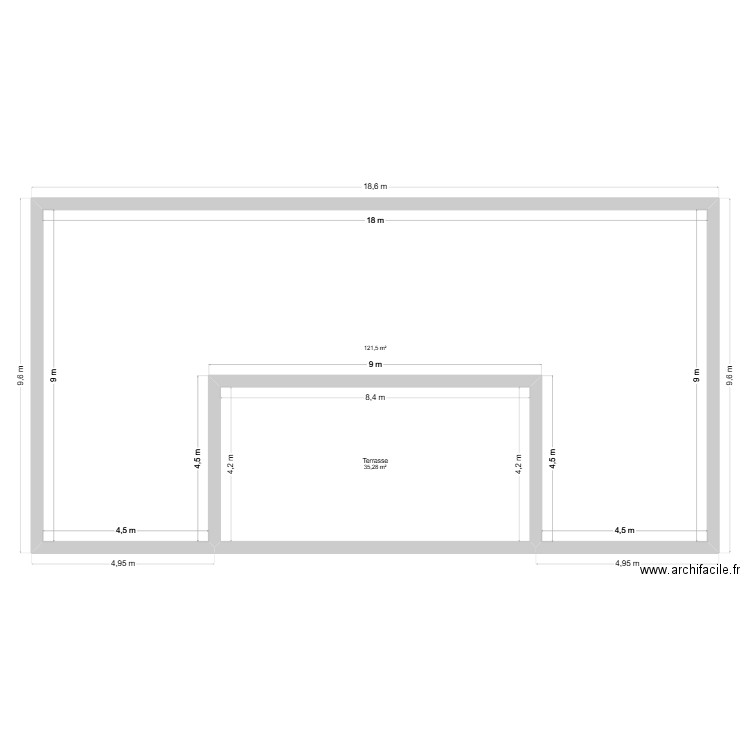 maisonn. Plan de 2 pièces et 157 m2