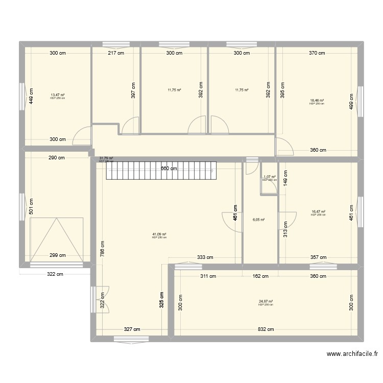 maison chemin du grand chene. Plan de 10 pièces et 177 m2