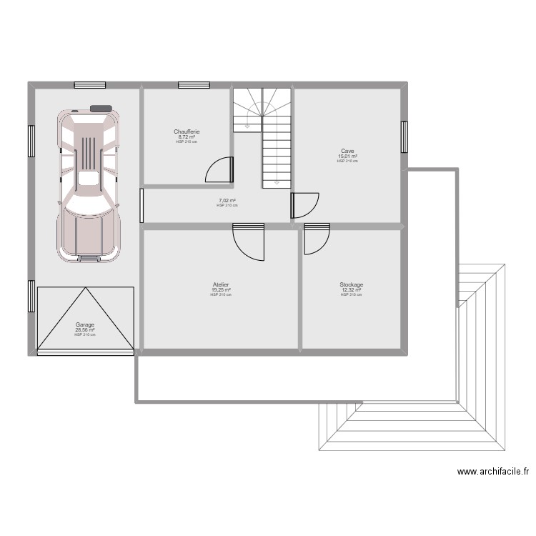 DELEAU 3. Plan de 8 pièces et 119 m2