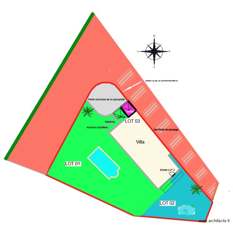 PAREAU 5. Plan de 11 pièces et 1171 m2