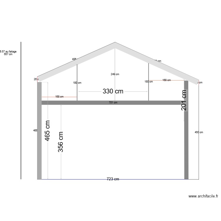 plan de coupe sans fenetre. Plan de 0 pièce et 0 m2